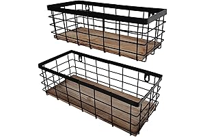 Farmhouse Small Metal Wire Baskets for Home Organization