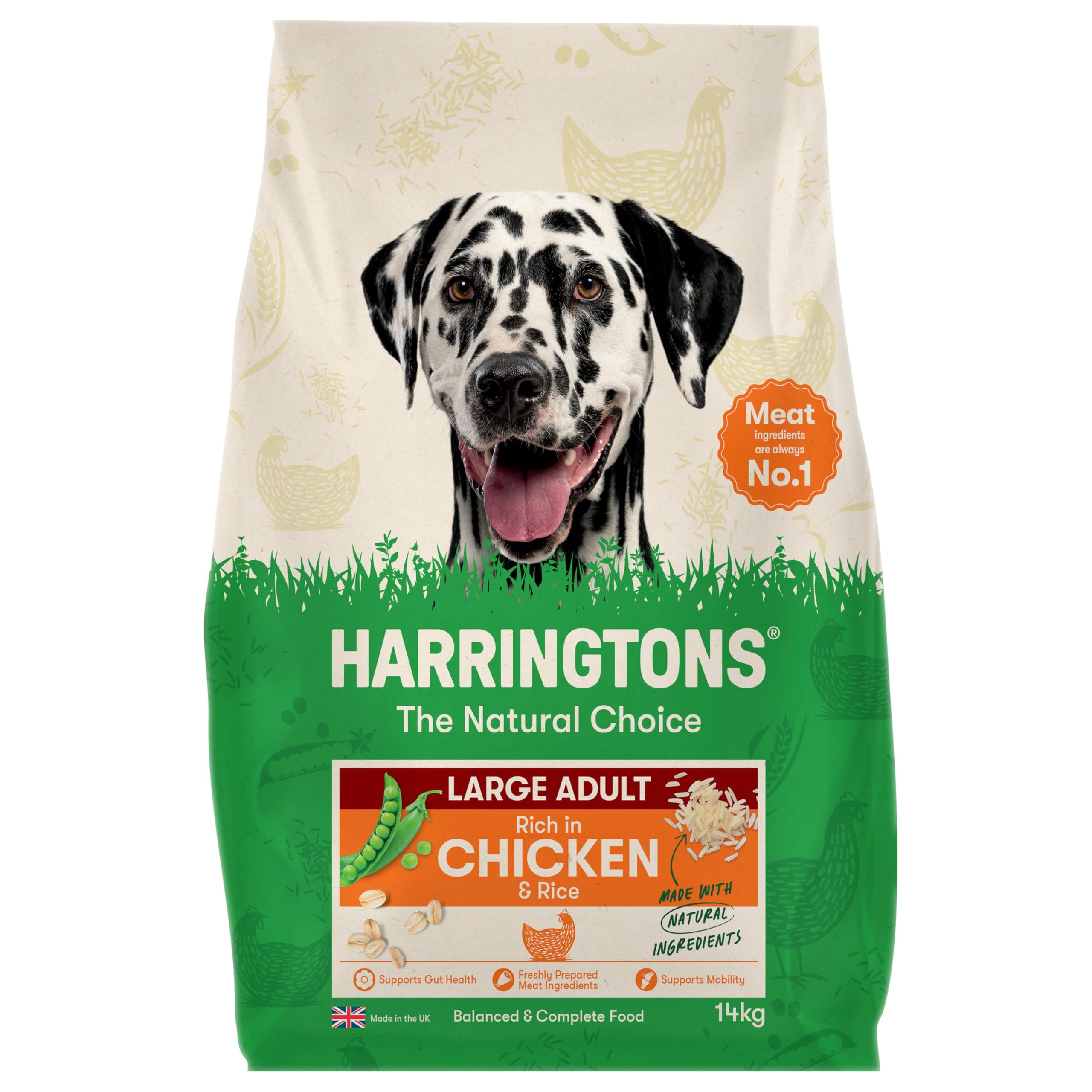 Harringtons Complete Large Adult Dog - Rich In Chicken & Rice - 14Kg