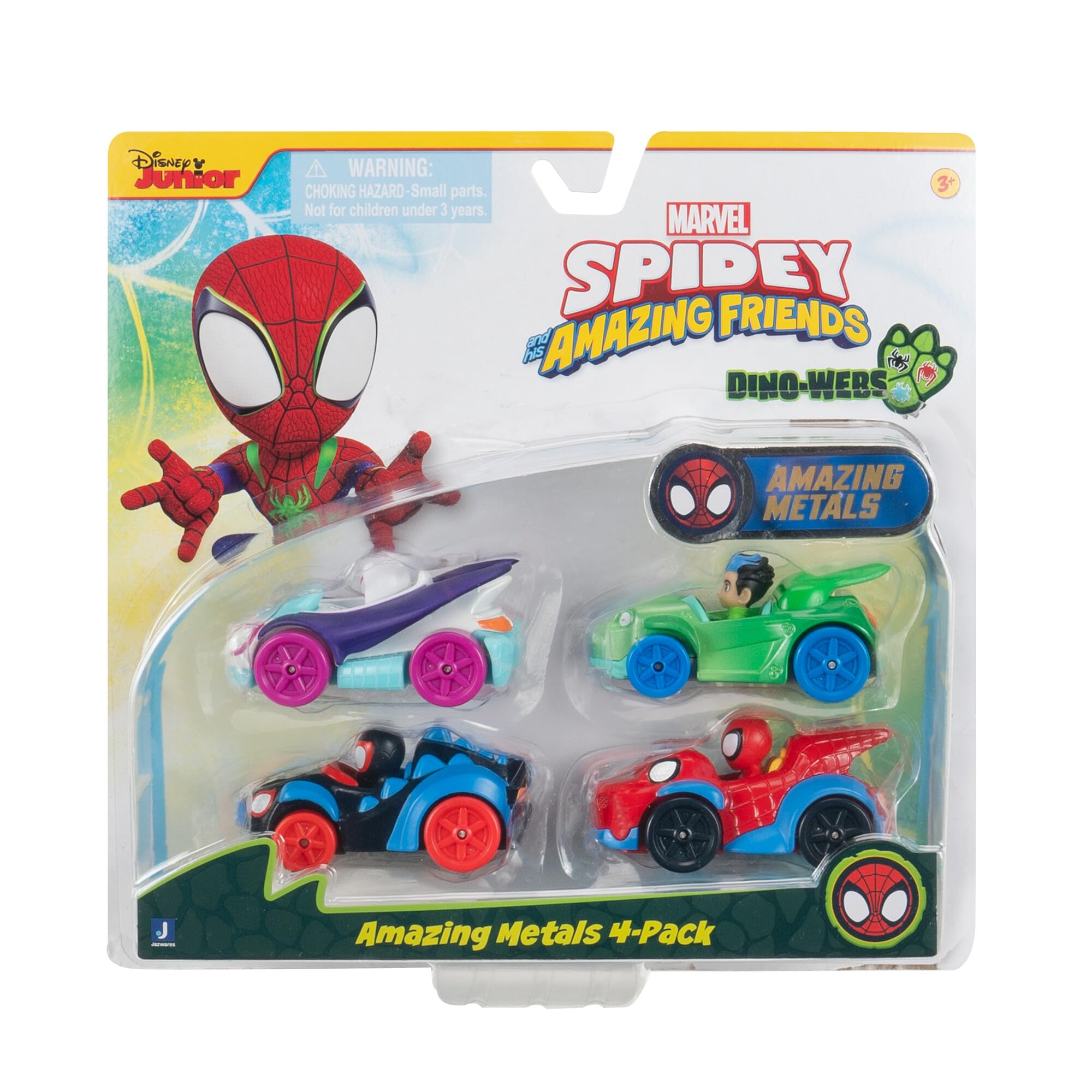 Image secondaire de Pack de 4 véhicules Miniatures Dino-Webs Spidey et ses amis - Marvel