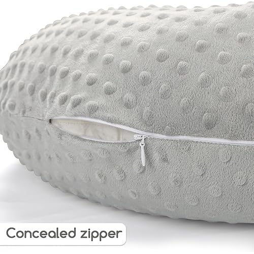 Miniatura 3 de Fundas de almohada de lactancia para recién nacido, funda de almohada de lactancia hecha de tela de minky, fundas de lactancia extraíbles para