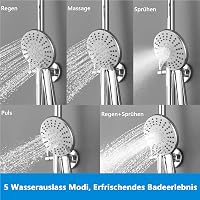 KOMIRO Termosztátos Zuhanysystem 23x23cm Esőzuhany 5 Funkció Kézizuhany Rozsdamentes Acél 6