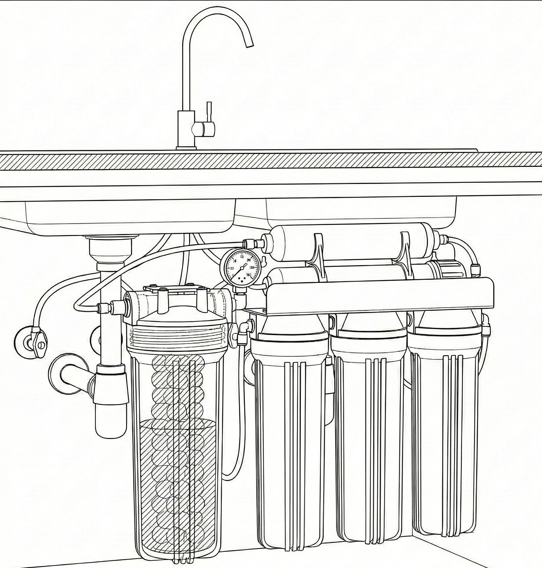KATSU Tools Paquete de 2 cartuchos de polifosfatos para filtro de agua, removedor de escamas de cal, cartucho de filtro de silifos de 10 pulgadas, cristales de silicofosfato, modelo 150230