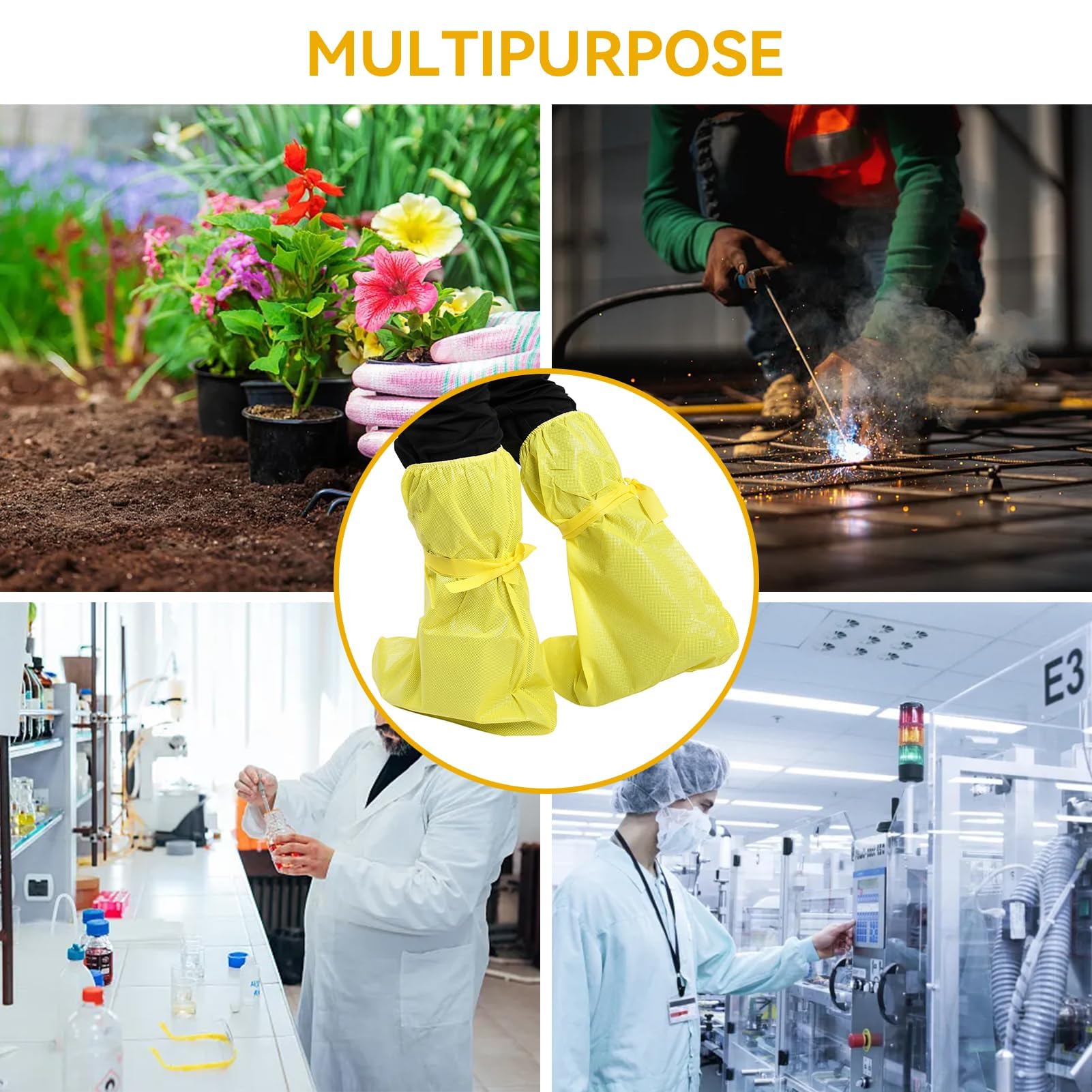 Thicker Boot Shoe Covers, Acid and Alkali Resistant Shoe Covers Chemical Safety Boots Protectors - Image 4