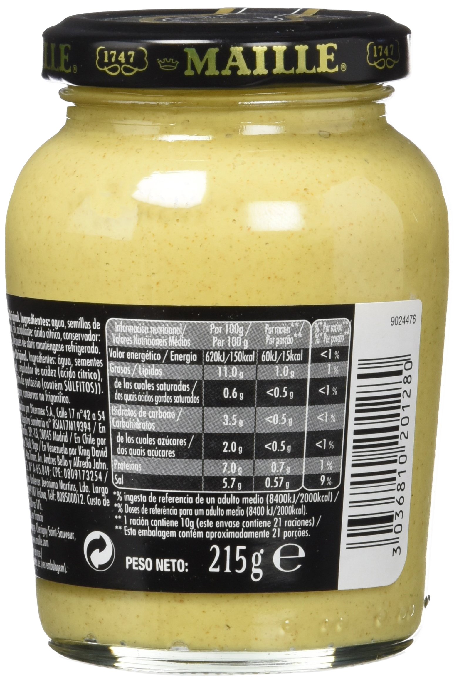 Maille - Mostaza Dijon Original 215 g