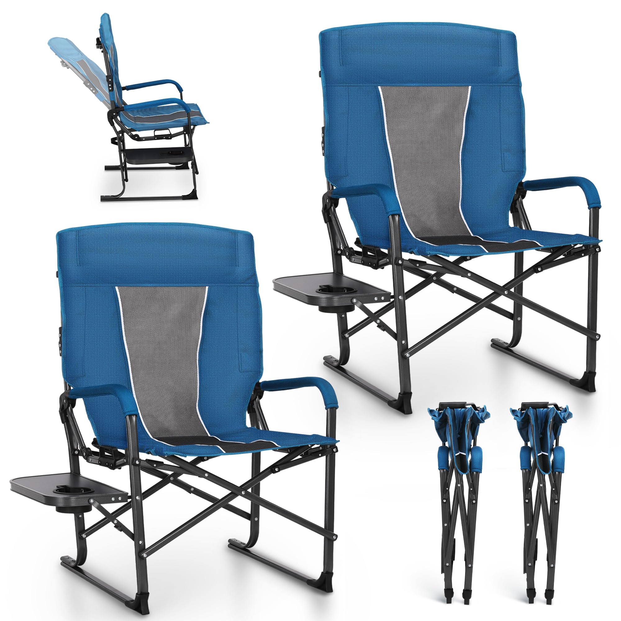 LET'S CAMP Oversized Reclining Director Chair 43.7
