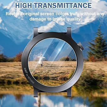 3 Pack Compatible For Nothing CMF Watch 3 Pro Screen Protector Glass With Easy Install Frame, Anti-scratch 9H Tempered Full Covered Protector For CMF Watch 3 Pro Smart Watch Film