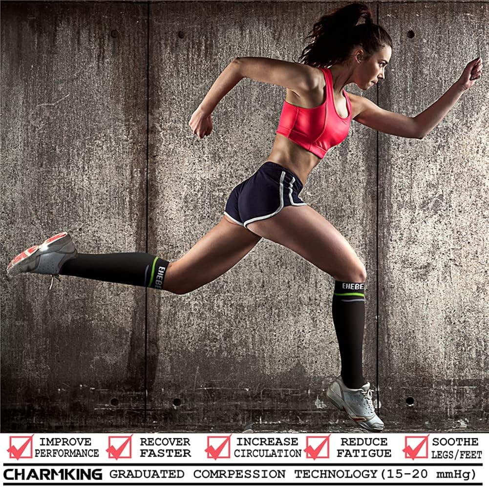 50% оƒƒ Dіѕсоunt CHARMKING Compression Socks for Women & Men Circulation (3 Pairs)15-20 mmHg is Best Support for Athletic Running Cycling Blасk Frіdау - 70% оƒƒ CHARMKING Compression Socks for Women & Men Circulation (3 Pairs)15-20 mmHg is Best Support for Athletic Running Cycling