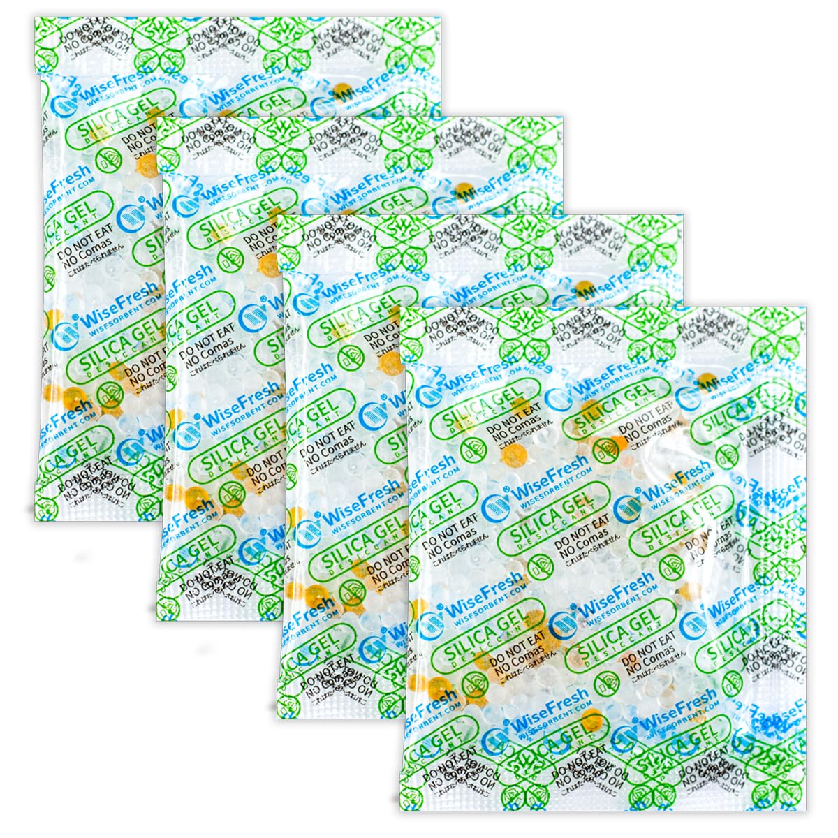 30Pcs 10 Gram Silica Gel Packets, Food Safe Desiccant Packs, Orange to Green Indicating - Moisture Absorbers for Storage