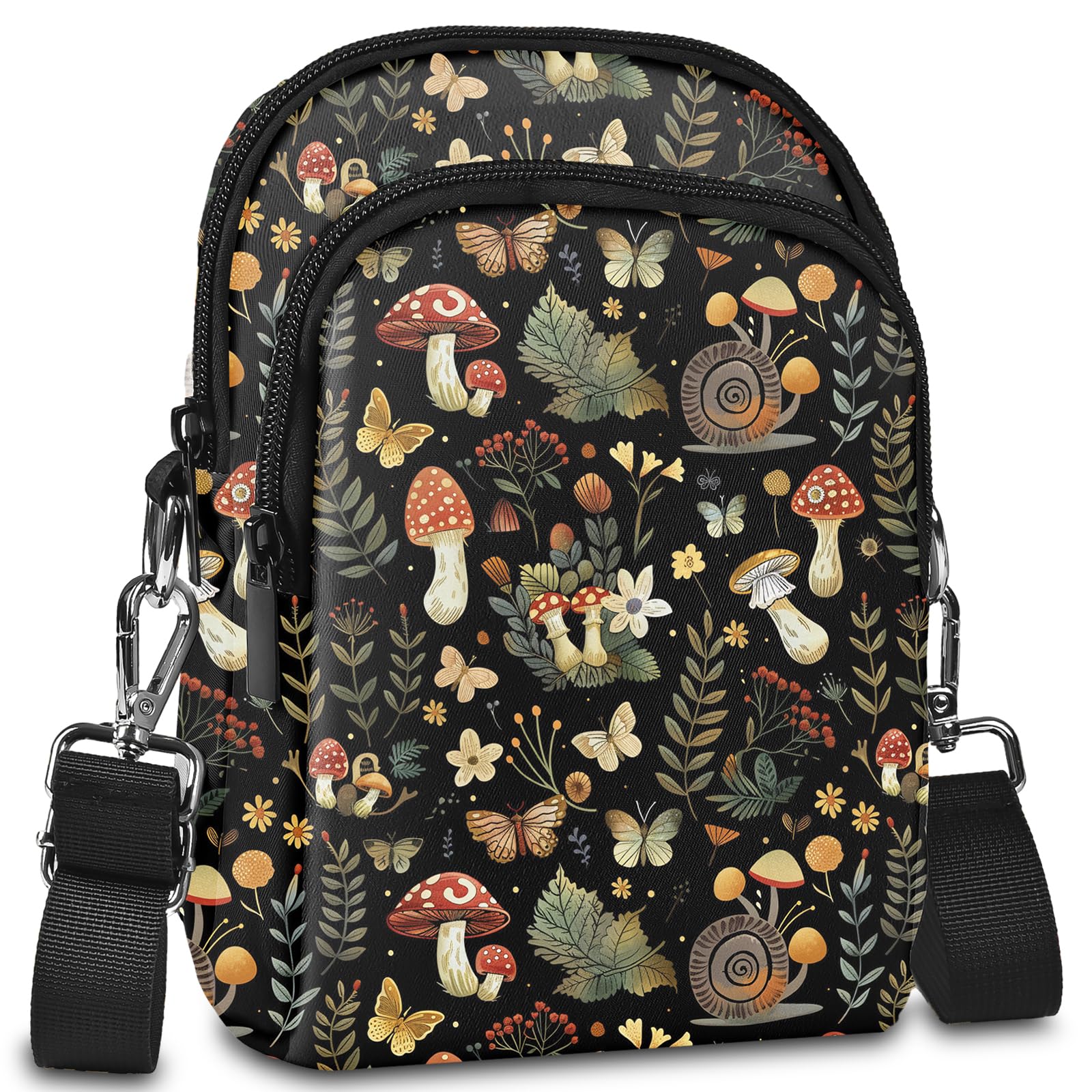 LYEMVHE Crossbody Purse for Women Lightweight Small Crossbody Bag Waterproof Phone Wallet with Card Slots Adjustable Strap