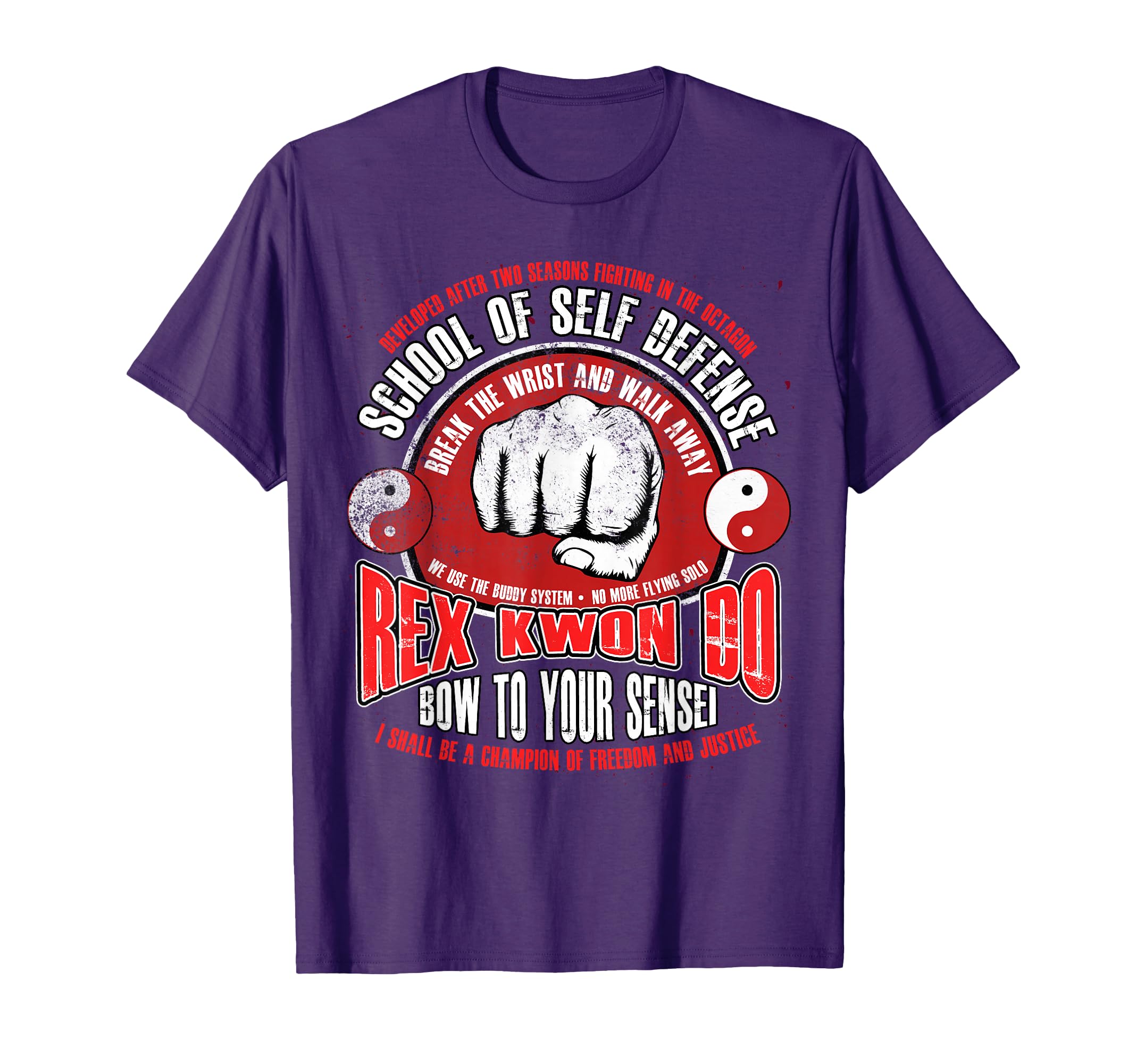 Rex Kwon Do Funny Karate Martial Arts Retro T-Shirt