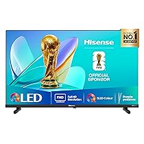 Hisense TV 32″ QLED Full HD 2025 32E53QT, Smart TV VIDAA U8, HDR10, Airplay2, Game Mode, Dolby Atmos, Works with Alexa, Tuner DVB-T2, S2 HEVC 10, lativù, 32”, 2025 QLED