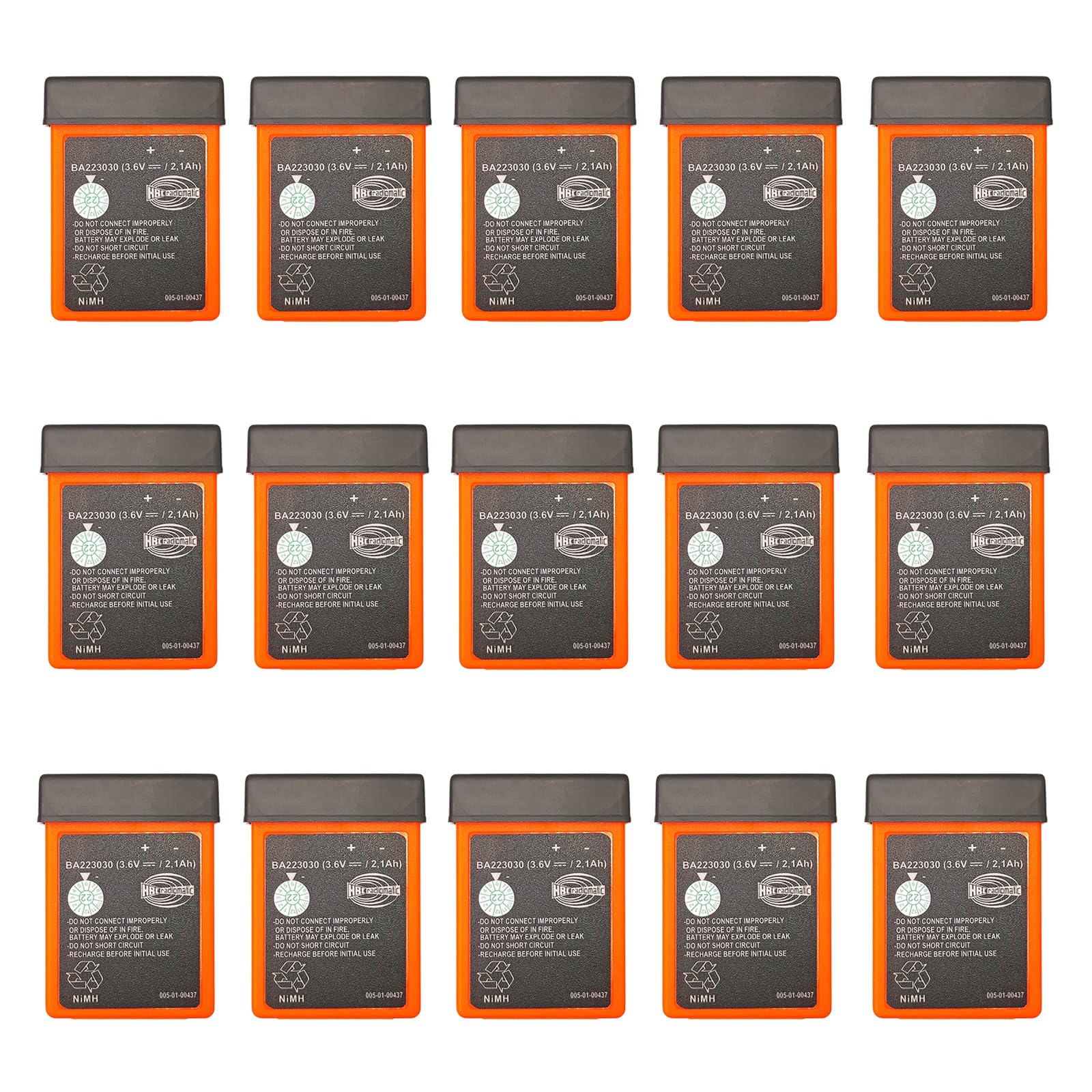 15-Pack BA223030 3 6V 2100mAh Battery for Crane Remote Control HBC Remote Control Rechargeable Battery BA223030