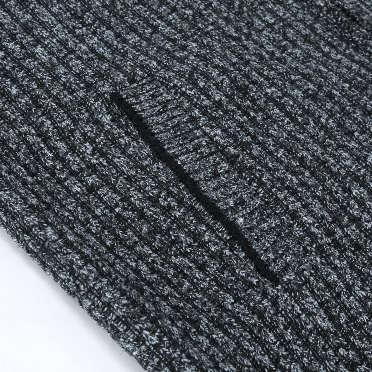 Allthemen Cardigan da Uomo con Cerniera con Colletto Rialzato Pollover Sweater Invernale Lavorato a Maglia