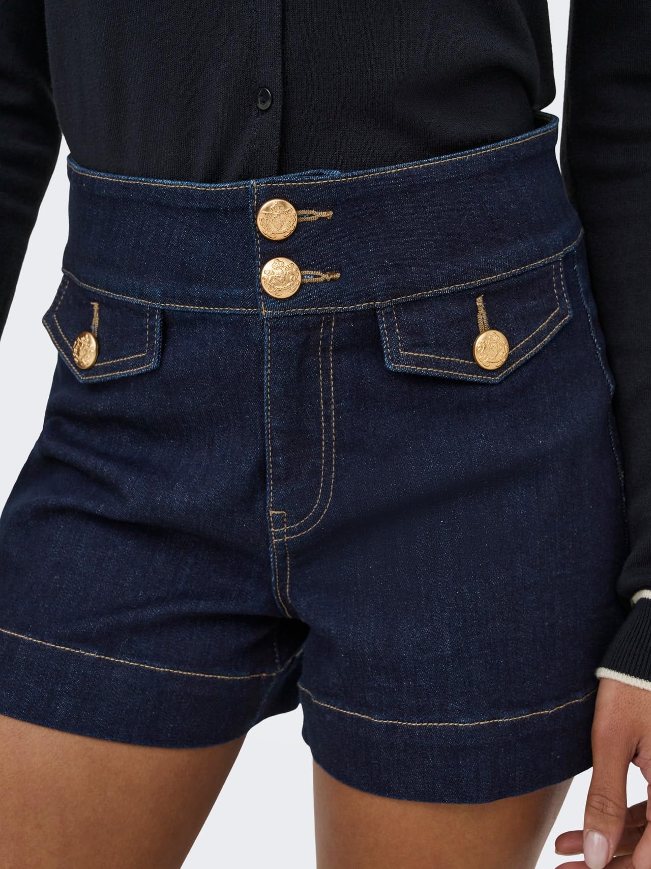 Only Onlemilia Hw Gold But DNM Shorts Noos - Onlemilia Hw Gold But DNM Short Noos - Smart Casual - Femme
