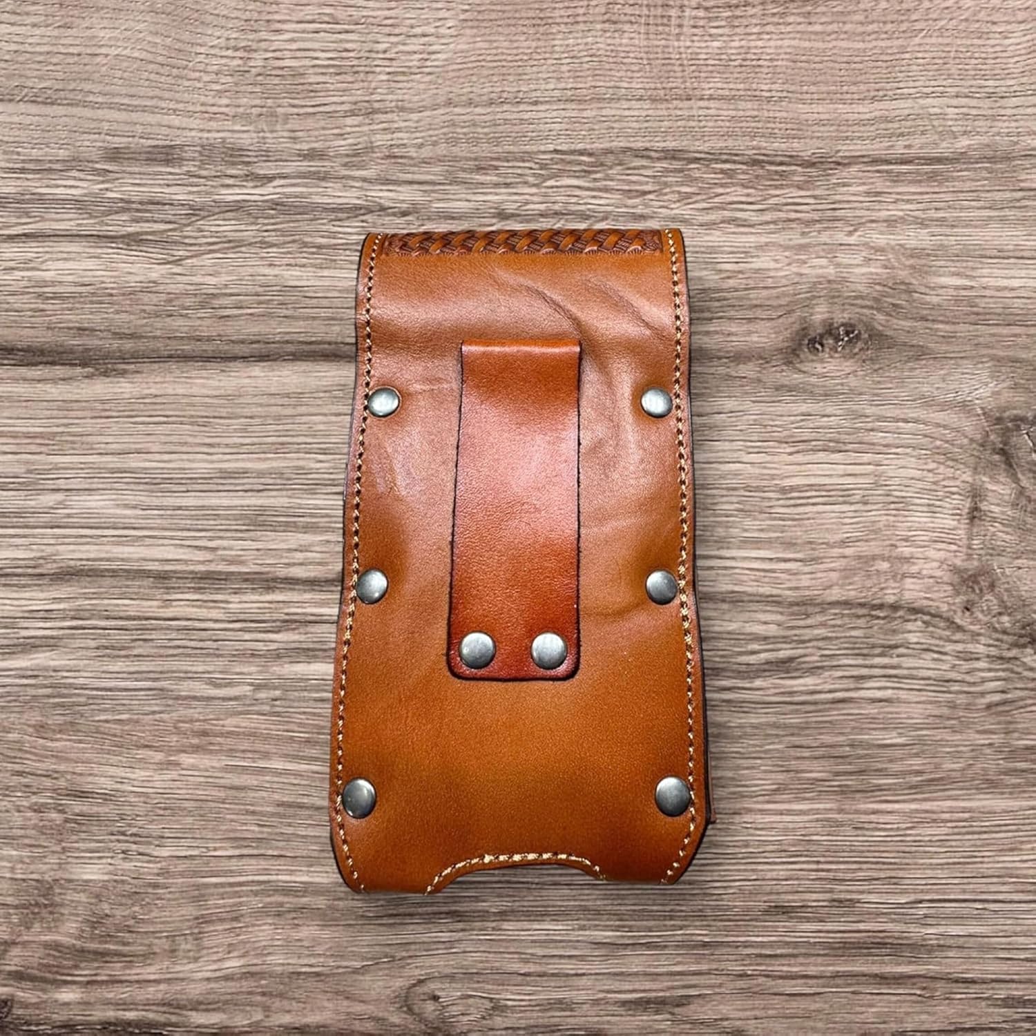 Horse Western Leather Phone Belt Holster Floral Tan Beige Leather Pouch Embossed High End Handmade Cell Phone Case Tooled Case Universal by E g i f t h o m e #EH13086 Size 7" x 4" x 1"