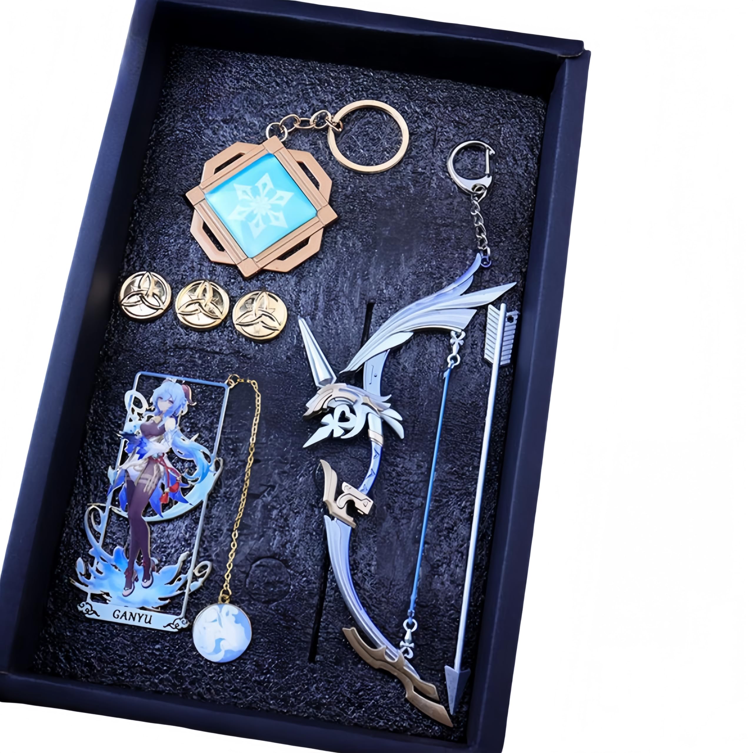 Amazon.co.jp: 原神 アルレッキーノ 召使 神の目 キーホルダー 武器