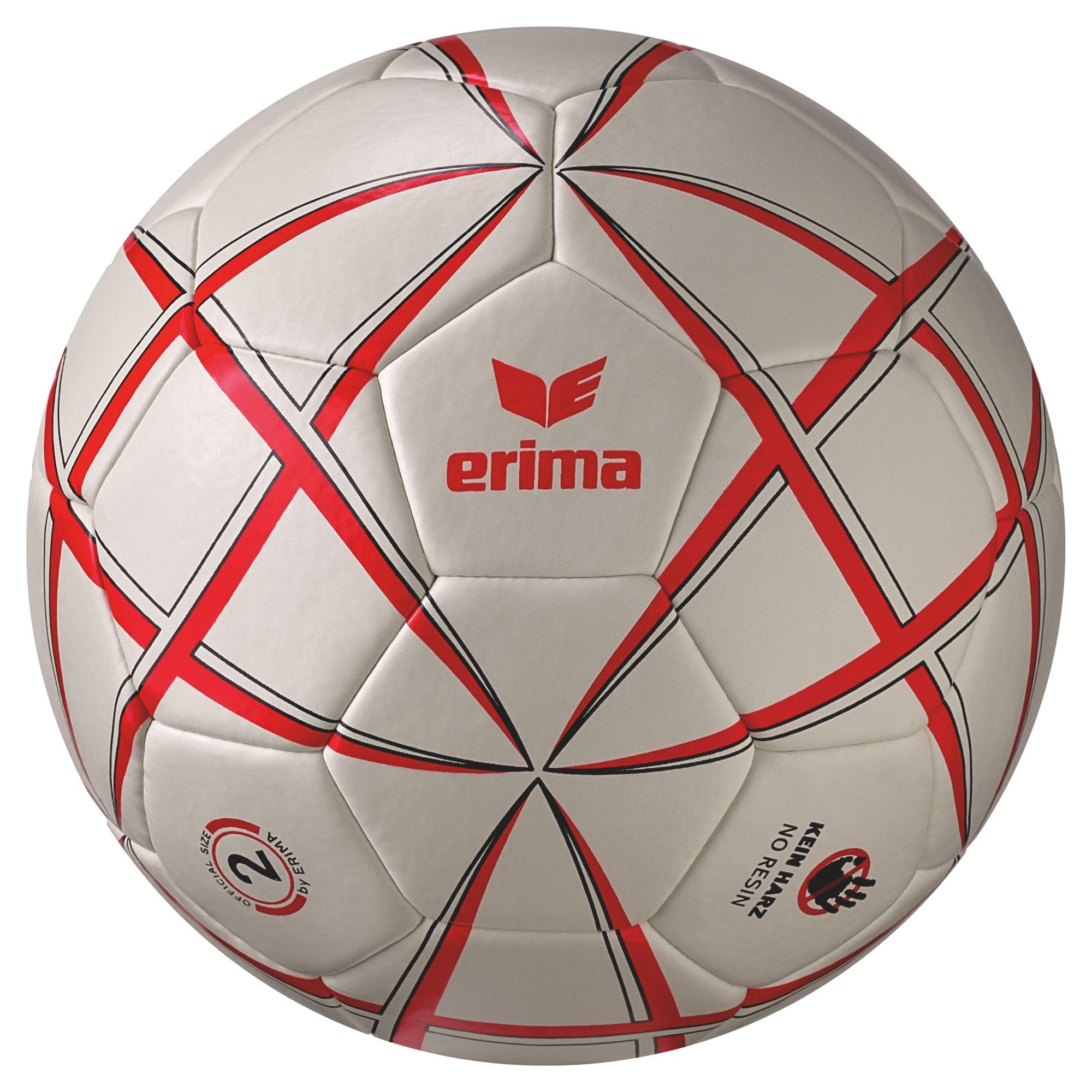 Erima Magic White Training Handball (7202509), weiß/rot, 3
