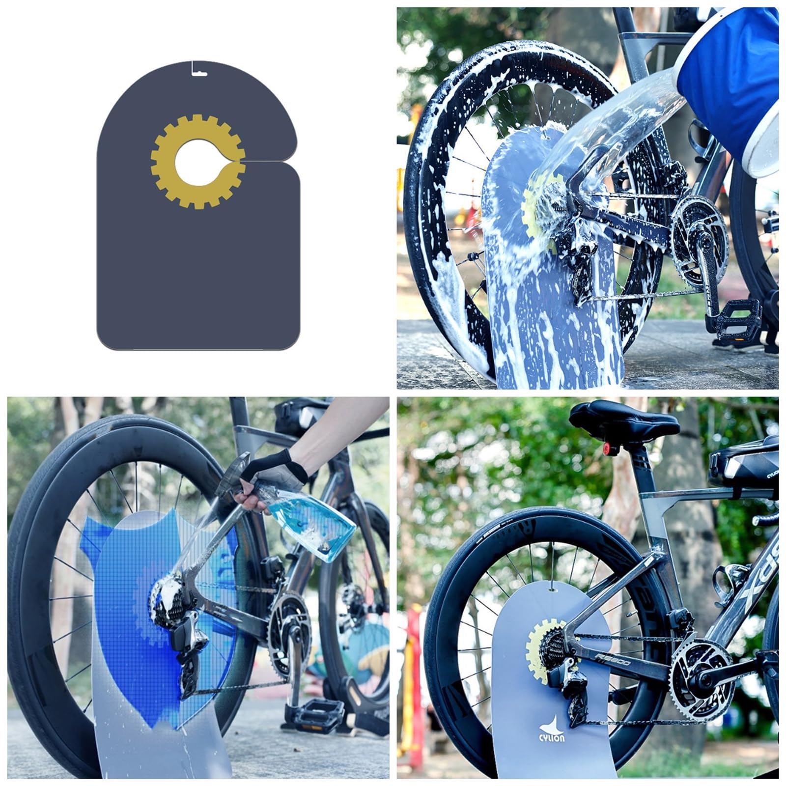 mioosho Bicycles Disc Brake Covers Bicycles Motorcycle Washing Disc Brake Protections Covers Mountain Bike Washer Cover