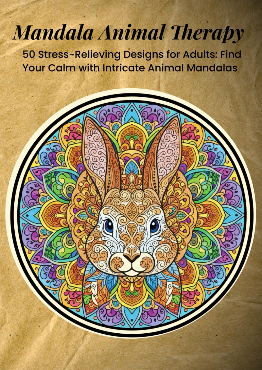 Mandala Animal Therapy: 50 Stress-Relieving Designs for Adults: Find Your Calm with Intricate Animal Mandalas