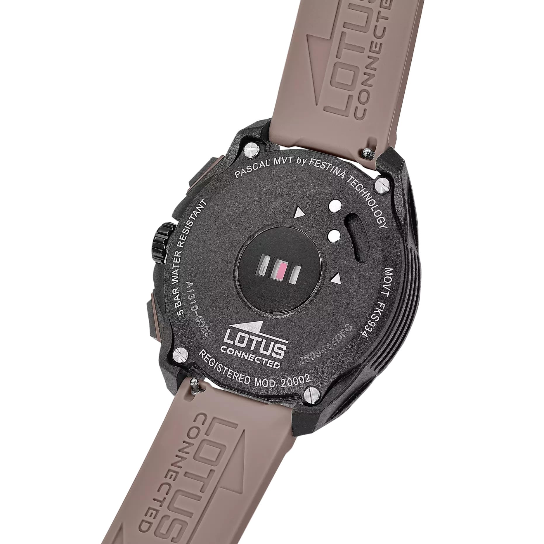 LOTUS Smartwatch Homme Hybride Connected Full D - Noir - Montre Connectée Analogique 20002/8 - Écran Complet, Appels Bluetooth, GPS, Moniteur Santé et Sommeil, Jusqu'à 10 Jours d'Autonomie