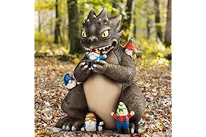 Funny Trex Eating Gnomes Garden Statue Decorations Outdoor