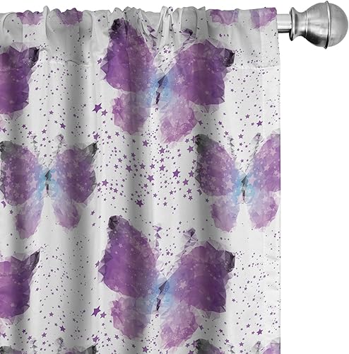 Ambesonne - Paneles de cortinas multicolores