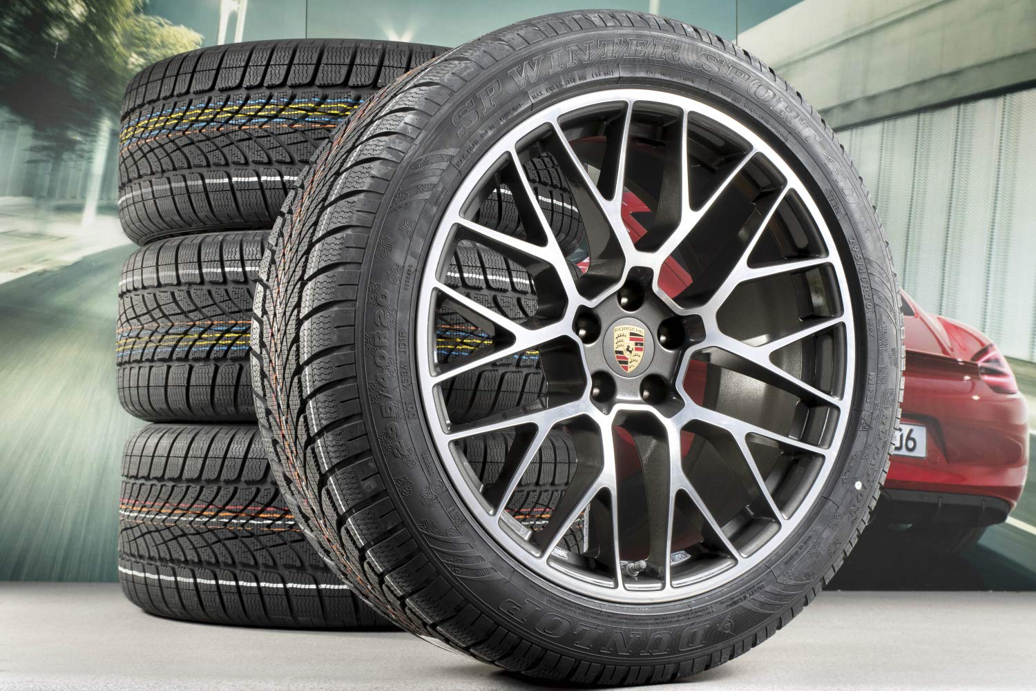 NOWOŚĆ + ORIGIN. Porsche Macan 95B.2 20" RS SPYDER koła zimowe zestaw/zimowe koła