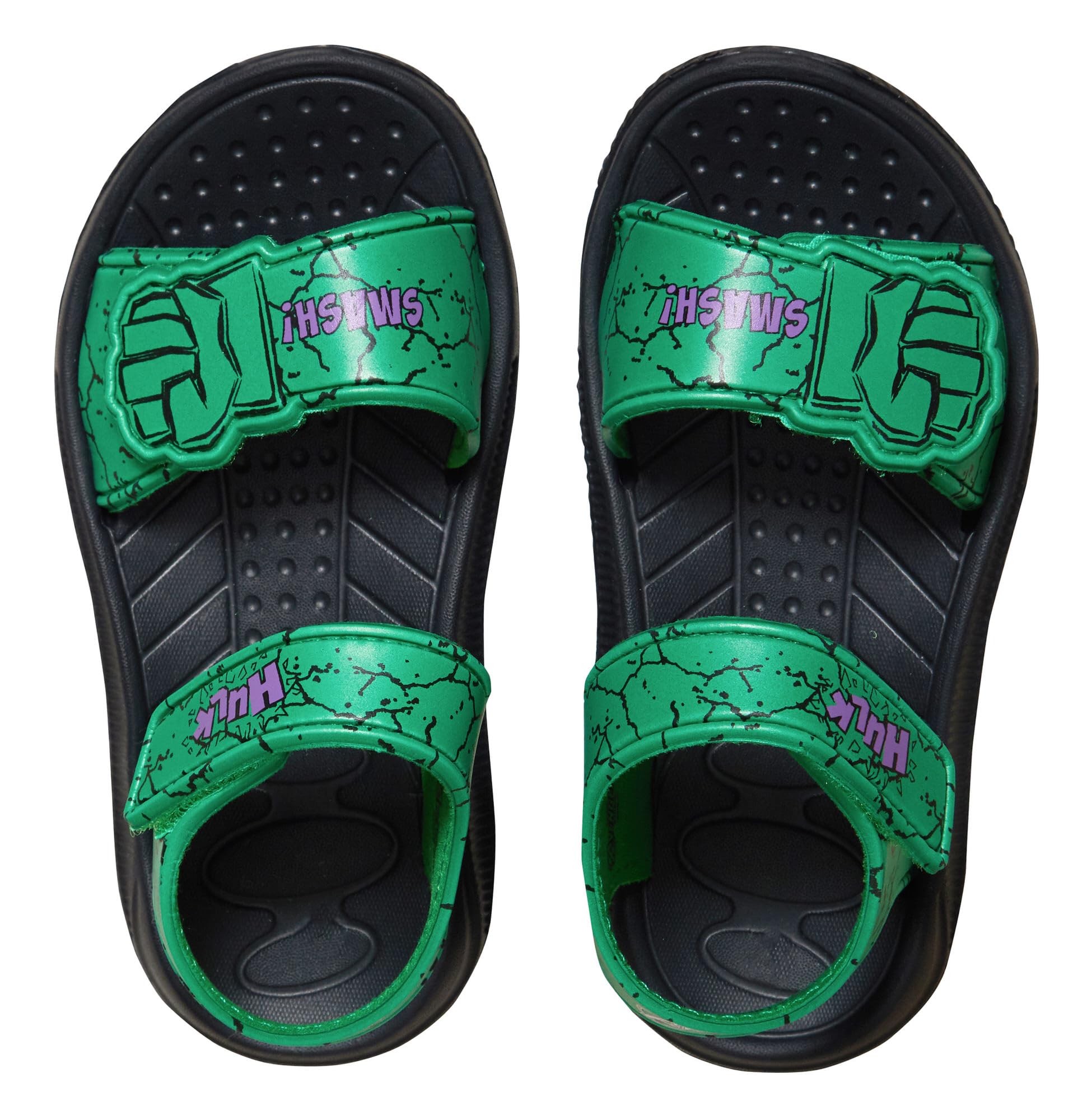 Marvel Incredible Hulk Sandals Boys Summer Sliders EVA Beach Shoes