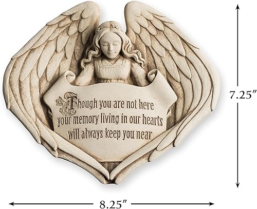 Miniatura 5 de Studio Forever in Hearts - Figura de ángel con mensaje de recuerdo, regalo de condolencias para funeral, conmemoración o celebración de la vida,