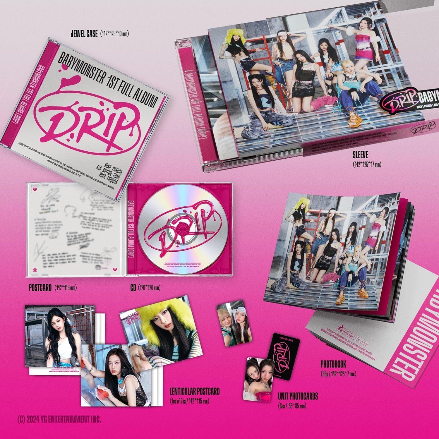 Amazon.com: BABYMONSTER DRIP 1st Full Album [JEWEL CASE Ver