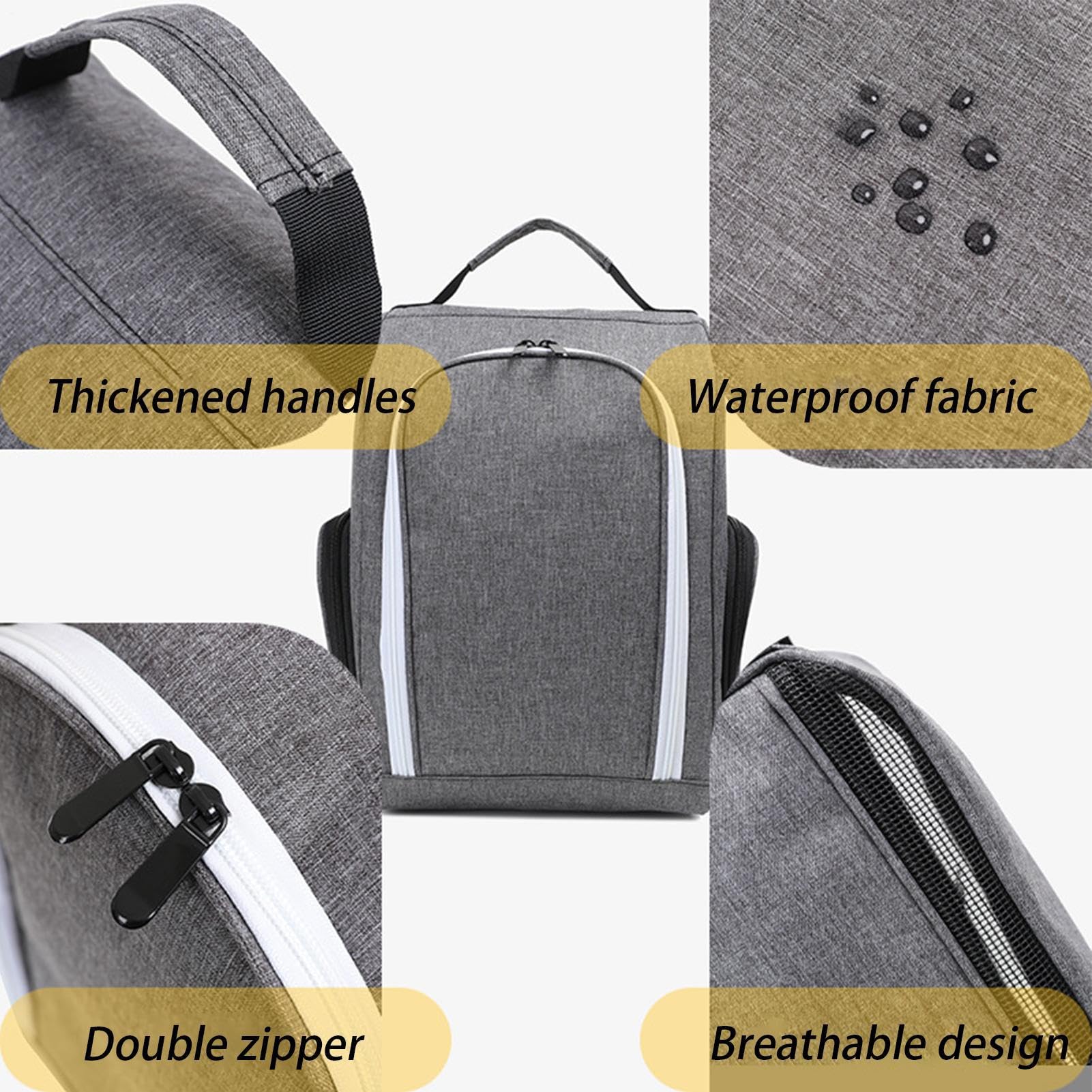 Bolsa De Almacenamiento para Zapatos De Golf - Organizador de Zapatos Deportivos de Golf con Asa,Funda Transpirable para Organización Exterior, Fitness, Viaje, Campo de y Vestuario