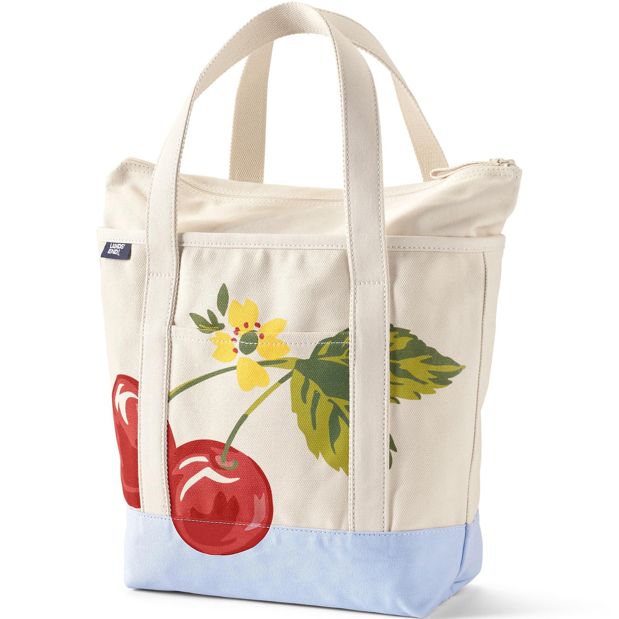 Lands' End Zip Canvas Tote