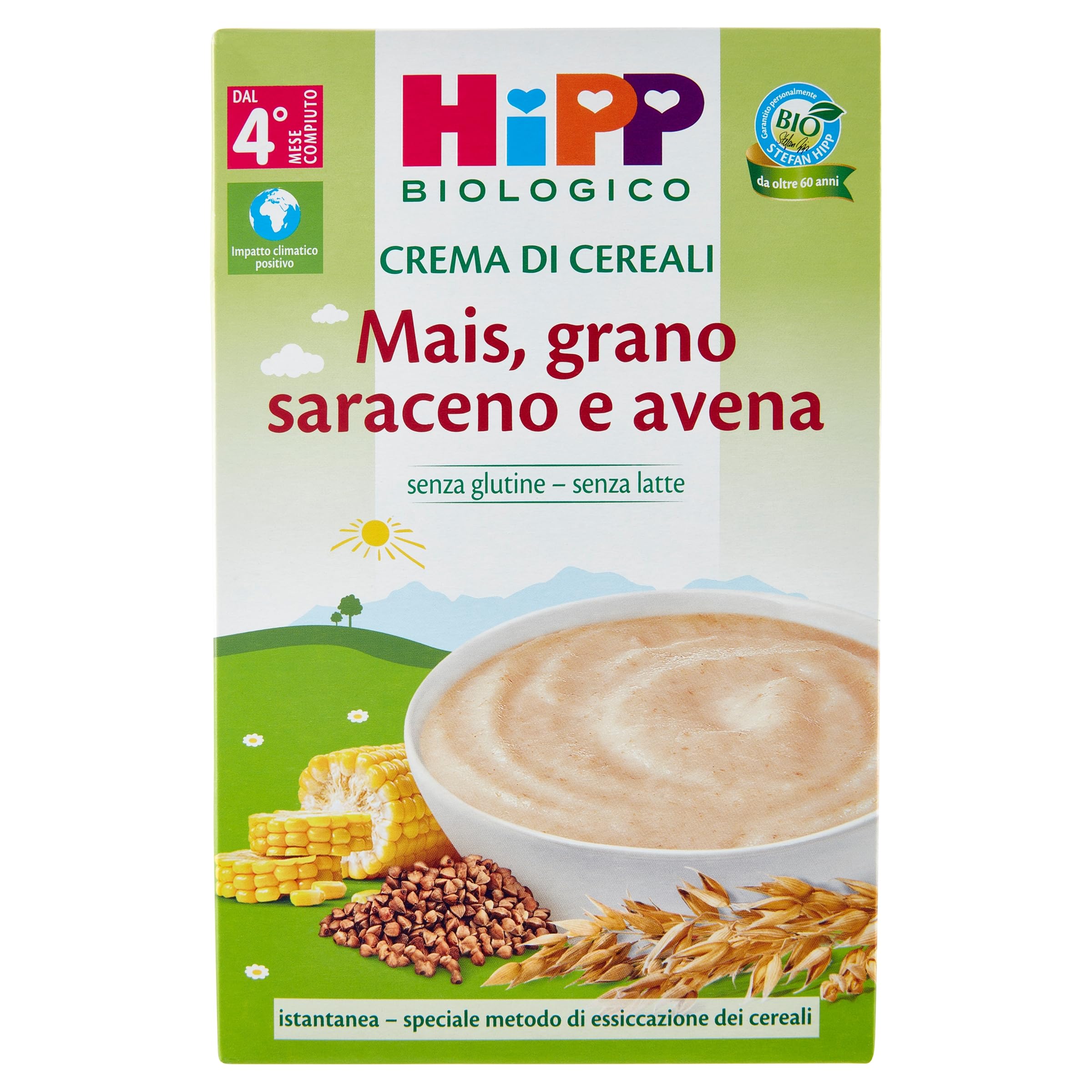 HiPP Crema di Cereali Mais e Grano Saraceno con Avena 200g