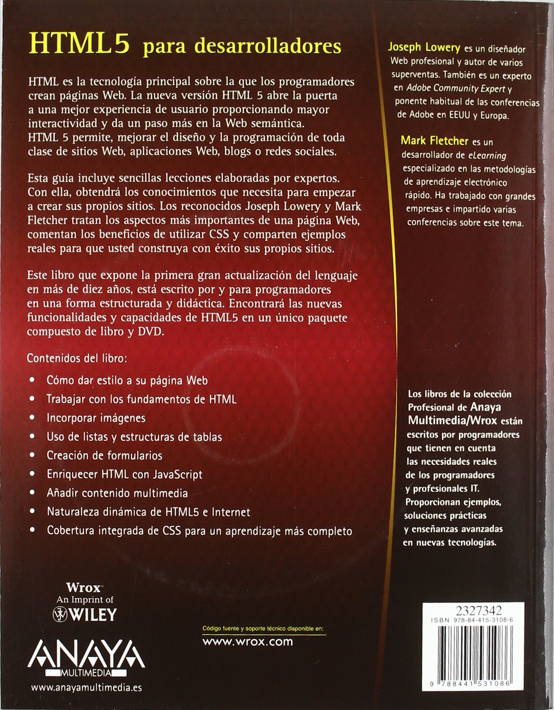 HTML5 para desarrolladores (Anaya Multimedia/Wrox)