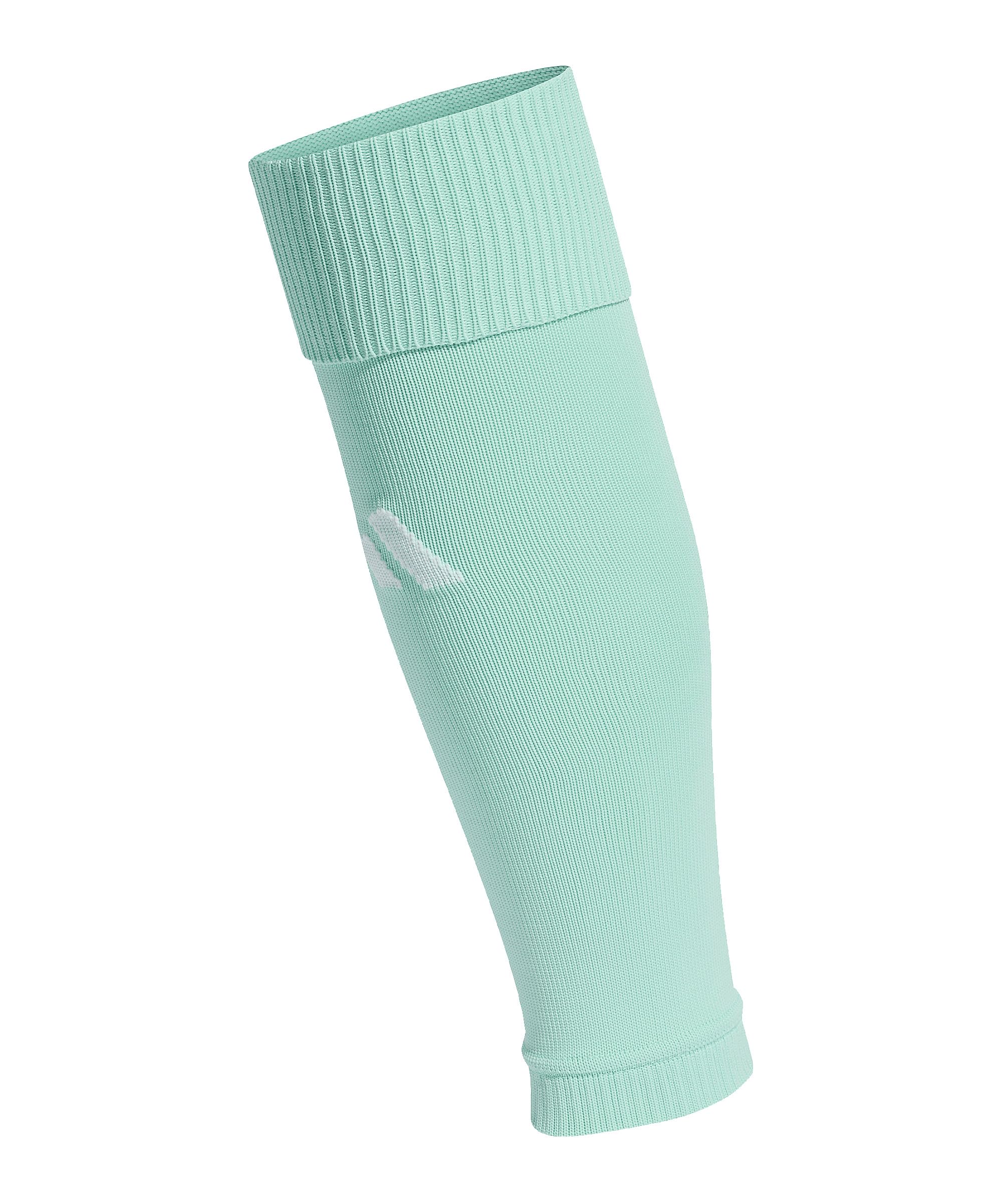 adidas Unisex Milano Sleeve Socks, clear mint/white, XS