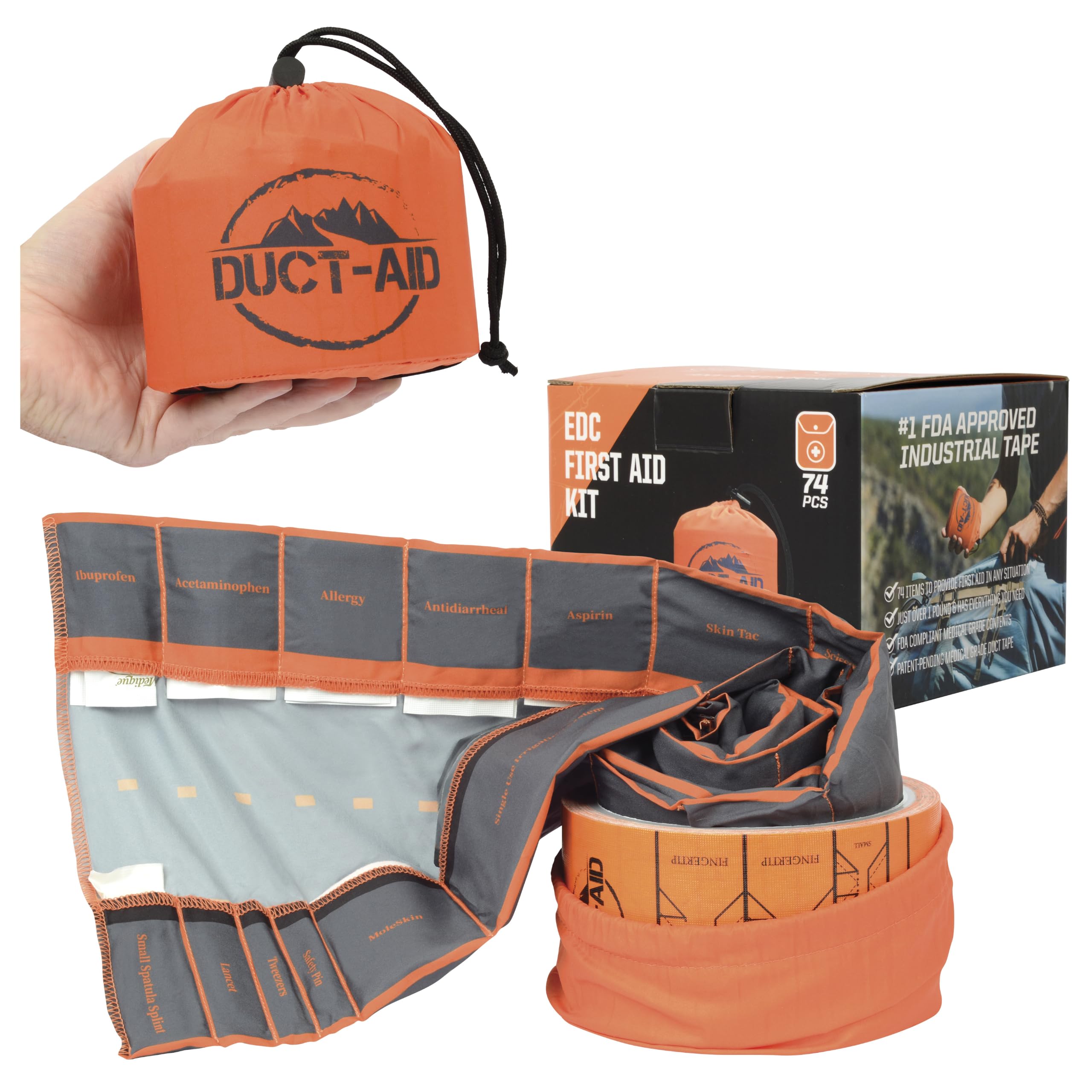 Kit di pronto soccorso compatto, adesivo di grado medico, kit di risposta alle emergenze, 0,5 kg