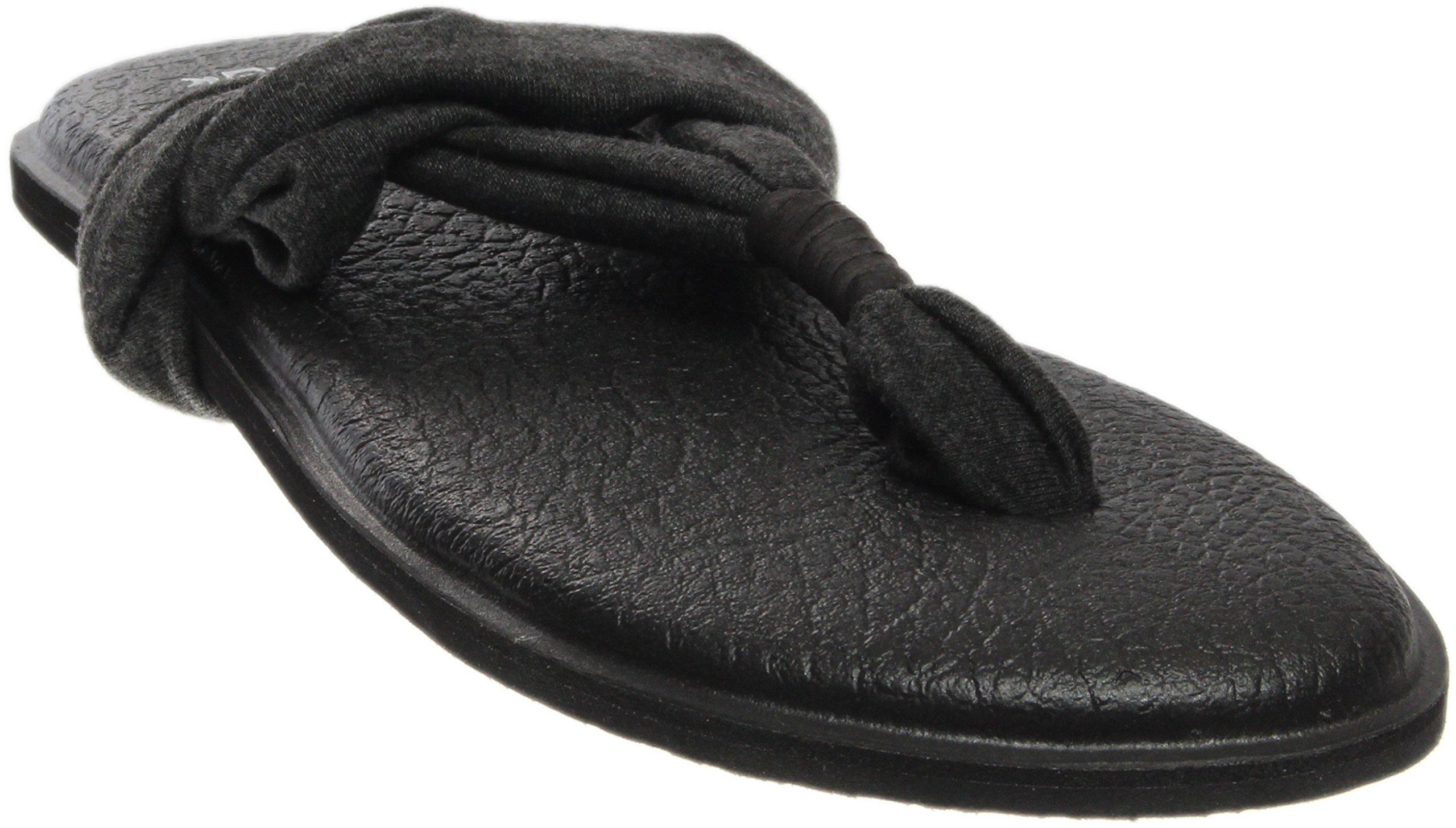 Sanuk womens Yoga Sling 2 Solid Vintage Sandal, Charcoal, 10 US