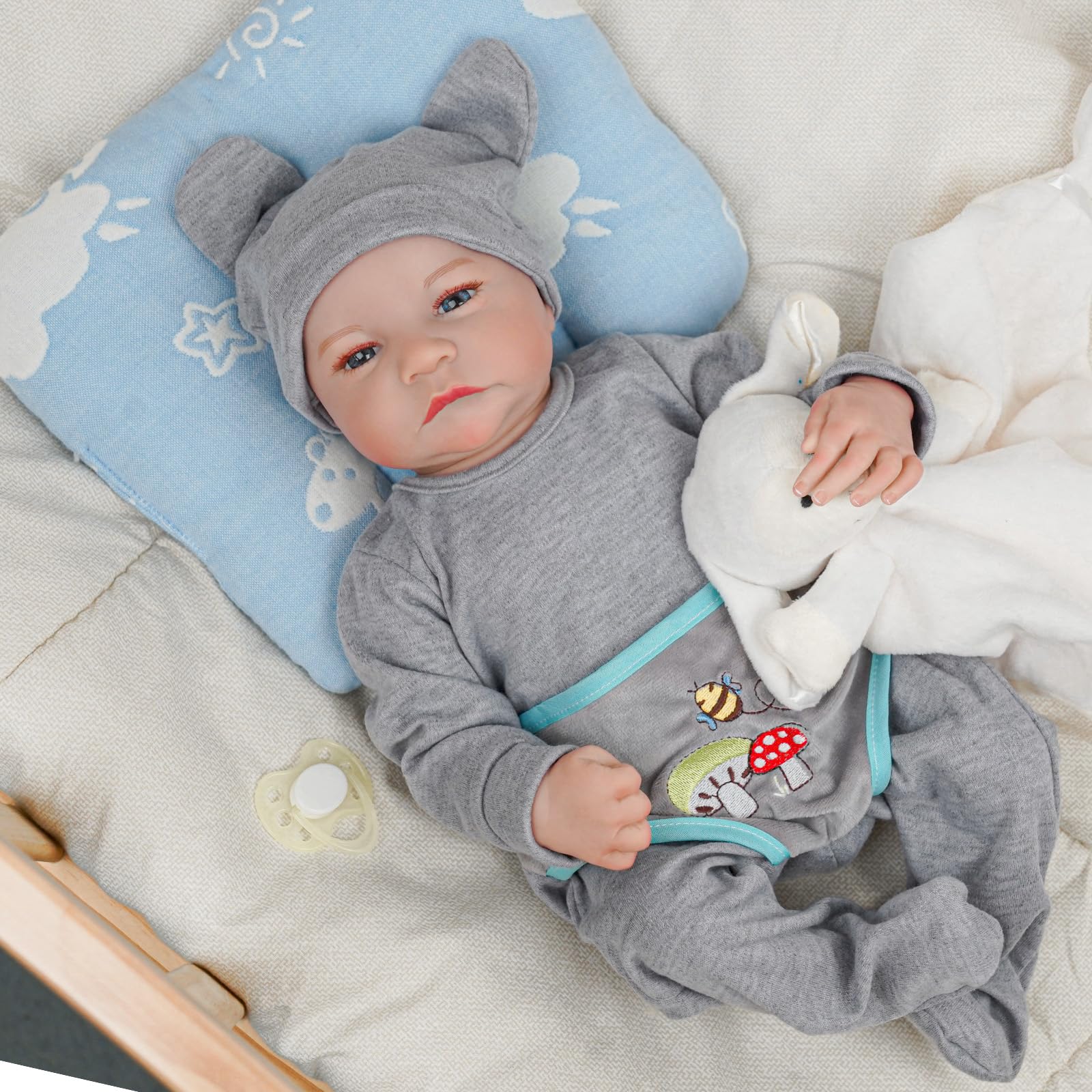 Amazon | BABESIDE Eyes Open Reborn Baby人形、18インチ リアルな