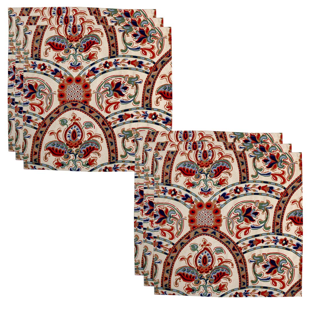 Bilberry Furnishing By Preeti GroverCotton Quick Dry Kitchen Table Roti Napkins (17 X 17 Inches), Perfect for Gifting and Upgrading Your Home decor (Pack of 6)