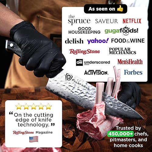 Miniatura 2 de DALSTRONG VG10 Shogun Series X Gyuto cuchillo chef con acabado martillado con funda 8 pulgadas