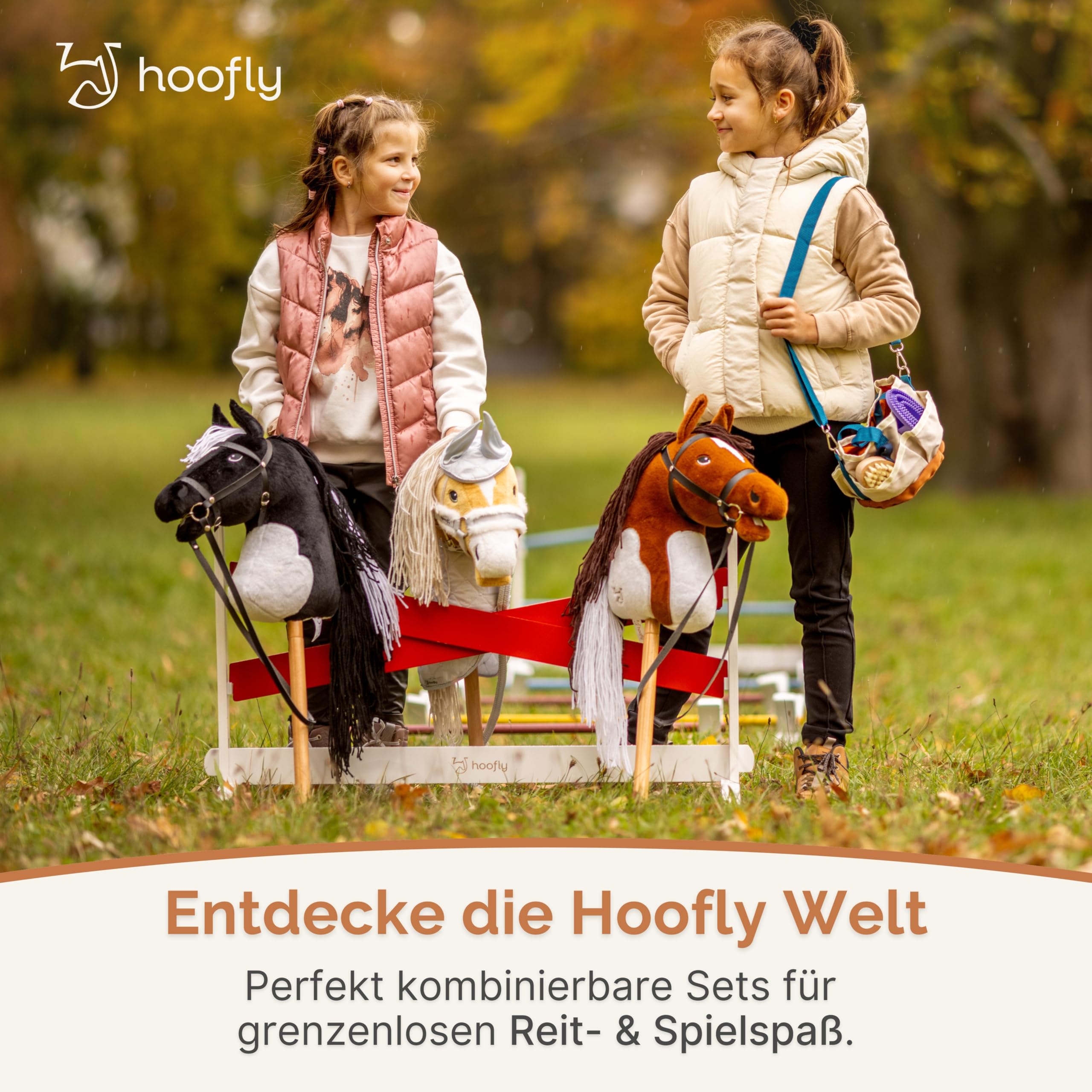 Hobby Horse - Set di accessori per dressage con lettere e numeri, in legno, progettato in Germania, per allenamento e competizione