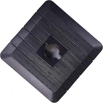 Grand patio 4 Piece Premium Offset Umbrella Base, Square Shaped Filled with Water and Sand, Cantilever Offset Umbrella Base Suitable for Cross Parasol Base
