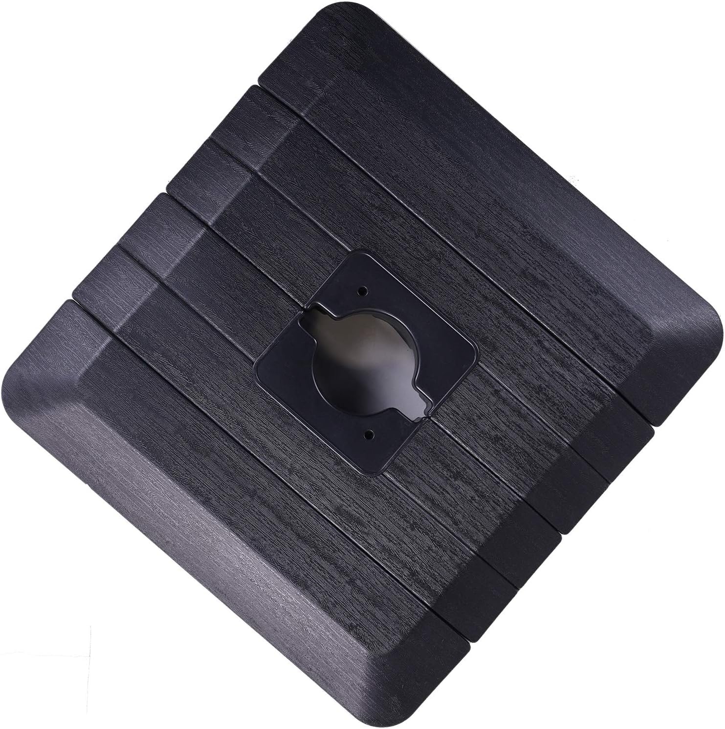 Grand patio 4 Piece Premium Offset Umbrella Base, Square Shaped Filled with Water and Sand, Cantilever Offset Umbrella Base Suitable for Cross Parasol Base