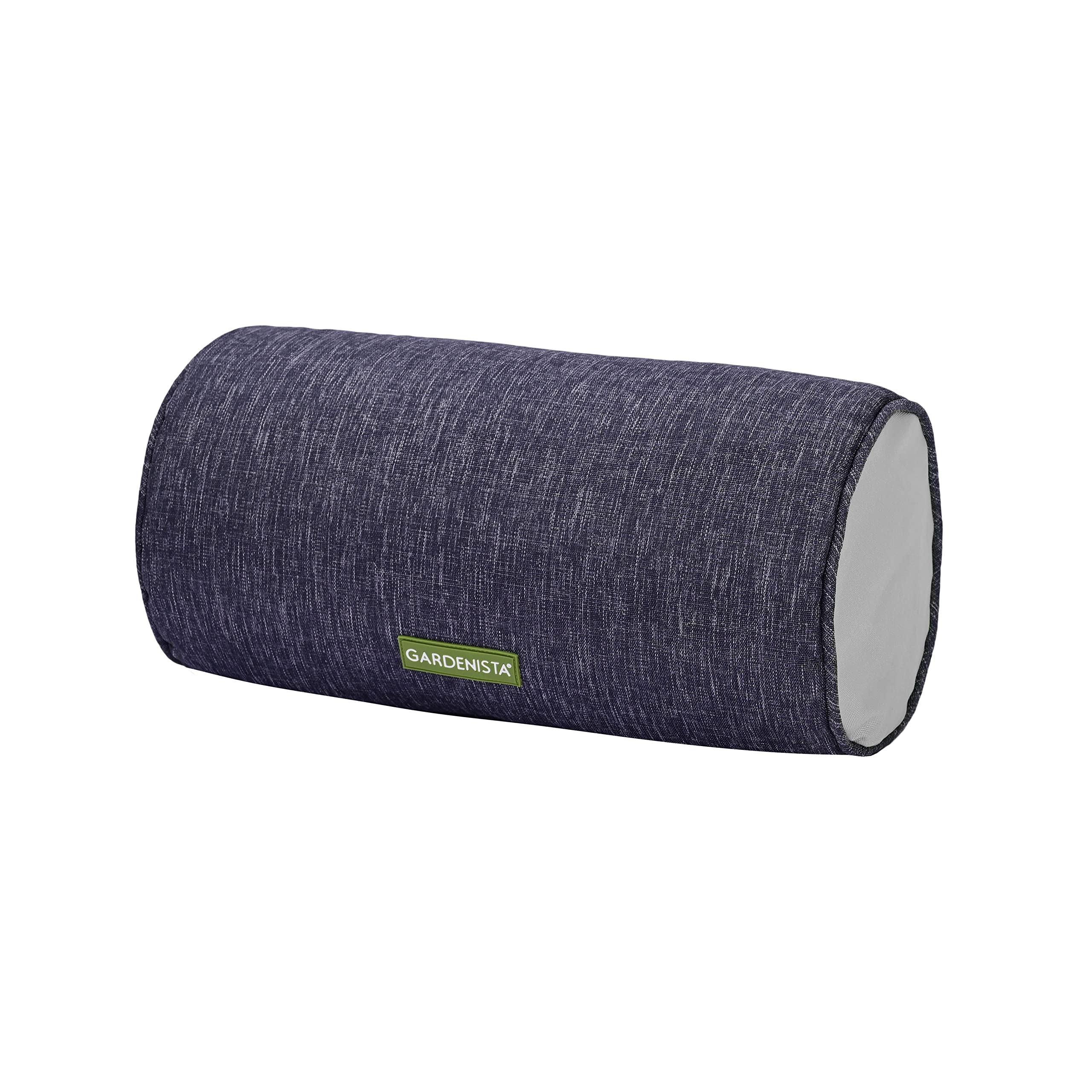 Gardenista Cuscini per Esterni Round Bolster | Impermeabili e Resistenti alle Intemperie 50x20cm Cuscino | Protetti Contro i Raggi UV, Materiale Durevole | Comodi per Giardino (Grigio)