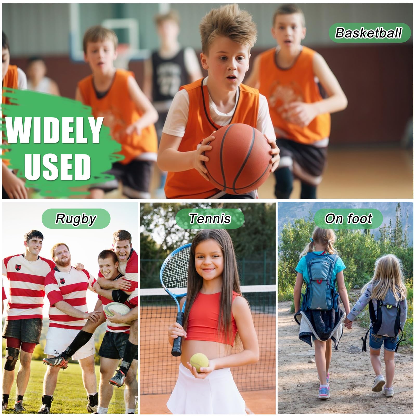 4 Paia Calzettoni Calcio Bambino, Ragazzi e Ragazze Lunghi Calze Grip Calcio, Traspiranti Elastiche Sportivi Allenamento Calze, Sportivi Lunghi Calze per Rugby, Hockey, Corsa,5-12 Anni
