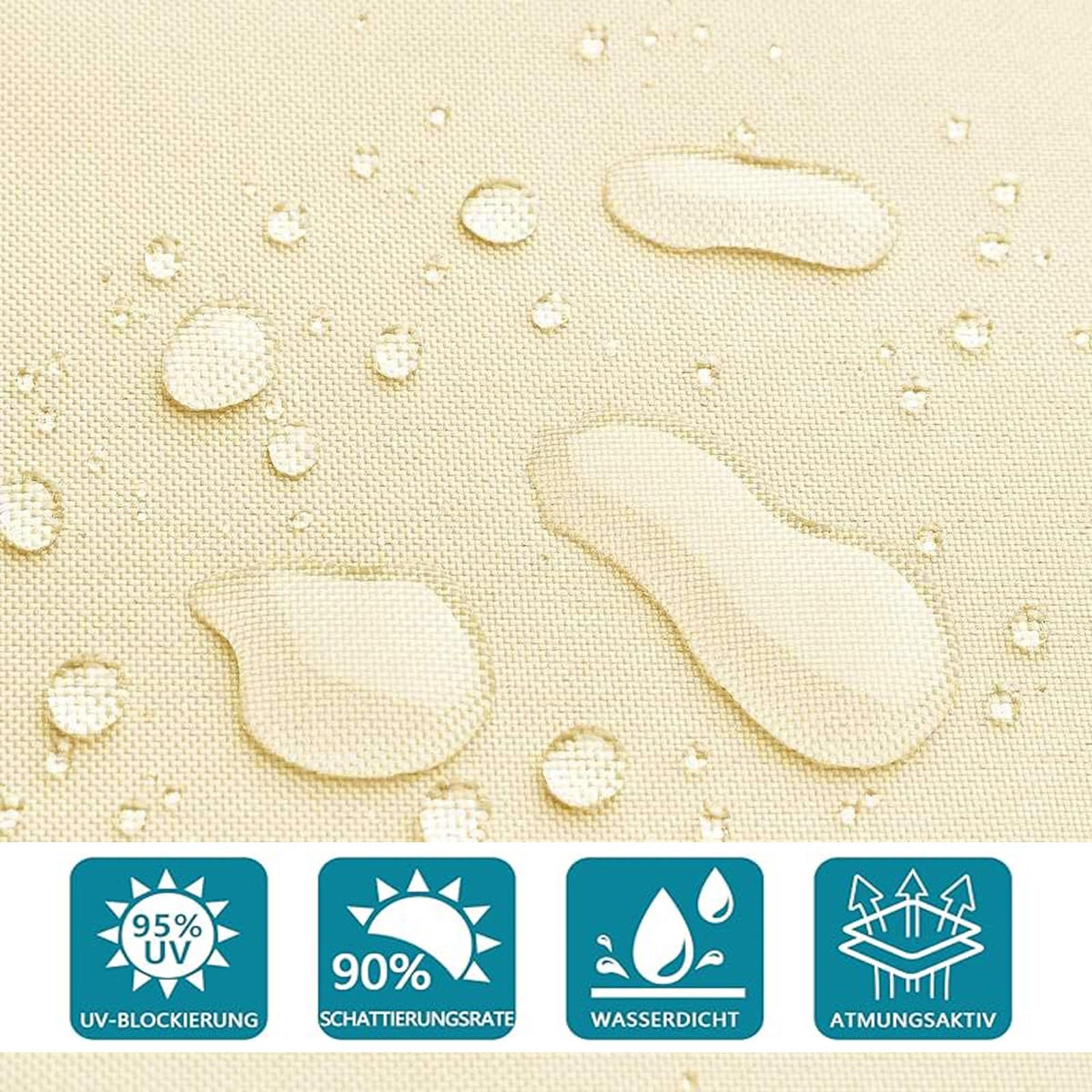 Voile D'ombrage 110 X 220 Cm Imperméable Toile Ombrage Anti 98% UV Protection Avec Cordons Tissu D'ombrage Pour Patio Terrasse Extérieur, Vert Foncé