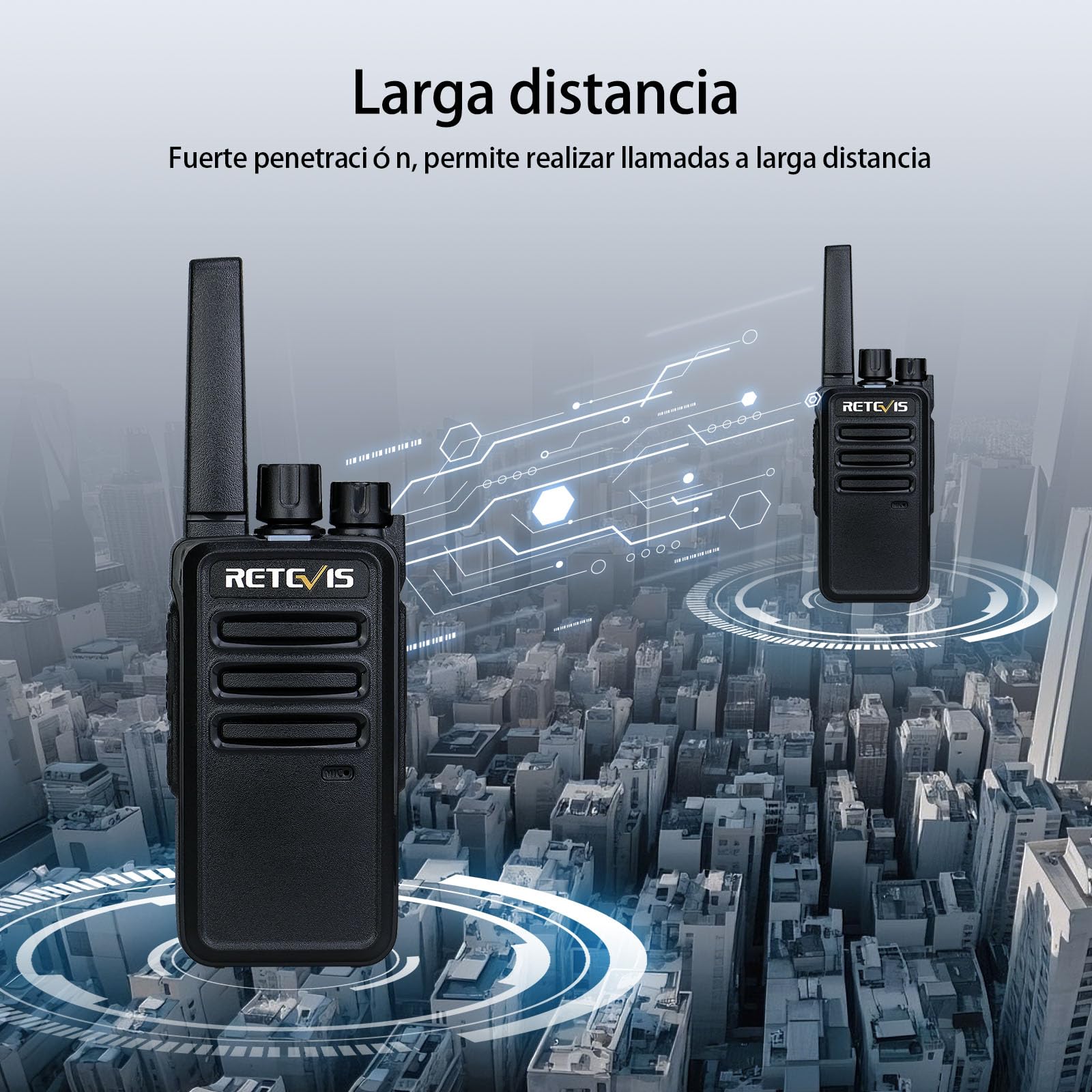 Retevis RT668 Walkie Talkie con Auricular, PMR446 Licencia Libre, Walkie Talkie Profesional con Cargador de 6 Vías, VOX, Walkie Talkies Portátiles para Industria, Lagerhaus(Negro, 6 Pcs)