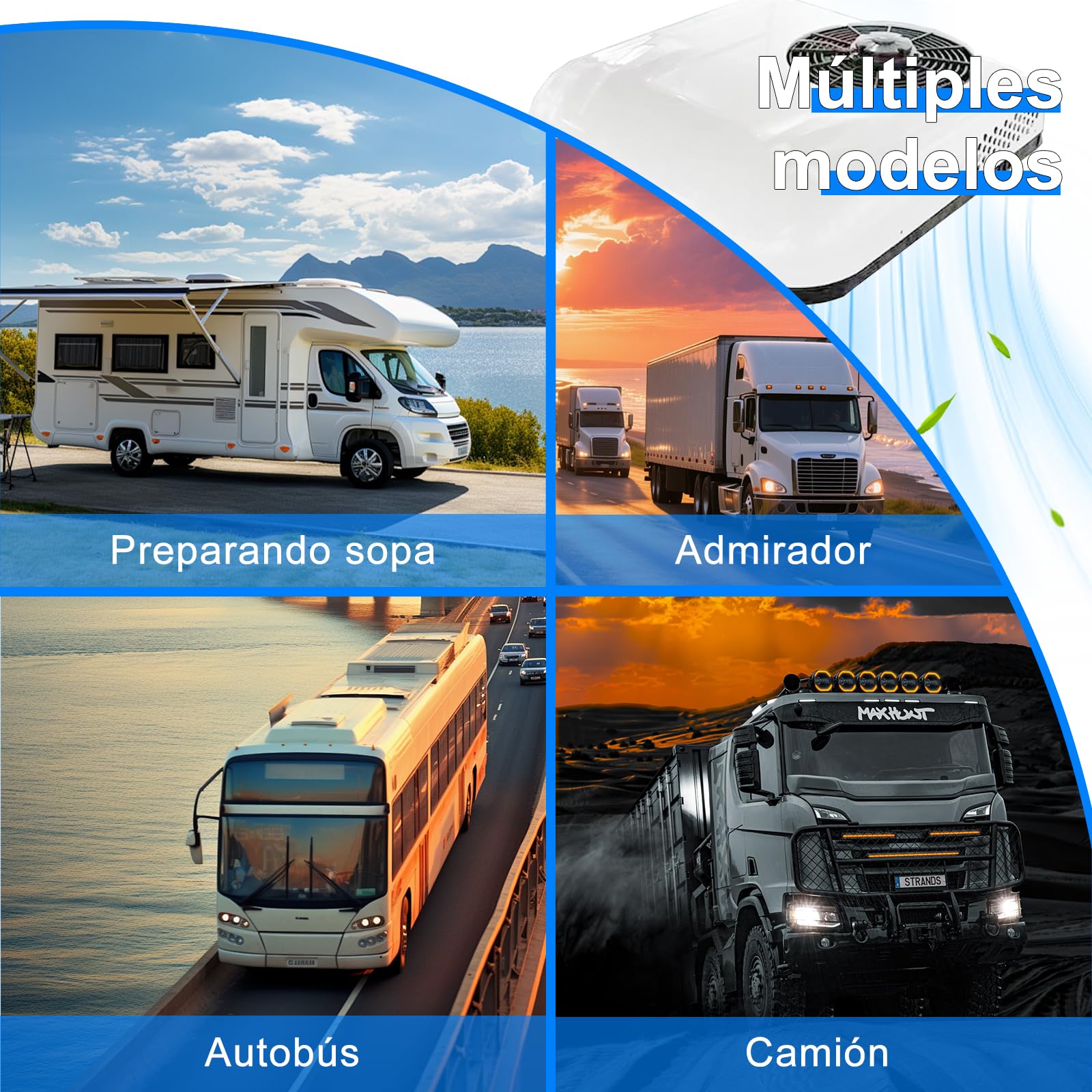 aire acondicionado caravana, Ar condicionado 24v autocaravana, autobuses autobuses camiones, minivans, estacionamiento, furgonetas Rojo-24V