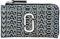 Marc Jacobs The Monogram J Marc Top Zip Multi Wallet, Sun Faded Denim
