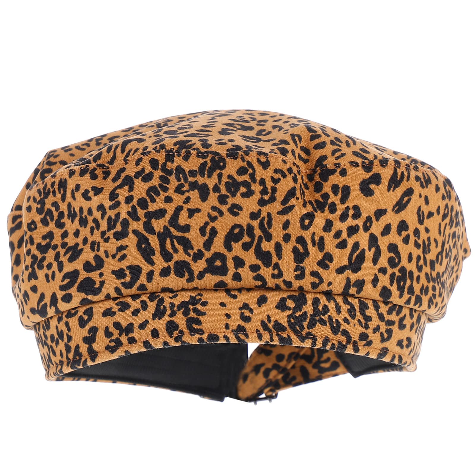 GALPADA Berets Leopard Print Beret Hat Leopard Warm Beret Leopard Beret Hat Beret Caps Leopard Beanie Hat French Style Beret Hat Women Painter Hat Has Hats Women's Spring Polyester Fashion